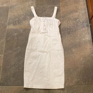 Gorgeous white apron dress size 2